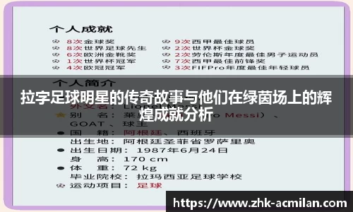 拉字足球明星的传奇故事与他们在绿茵场上的辉煌成就分析